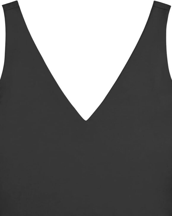 V Neck Sleeveless Bodysuits