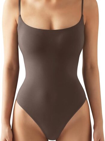 SUUKSESS Women Sexy Square Neck Bodysuit